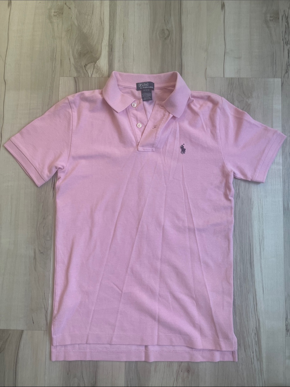 Ralph Lauren Light Pink Polo Shirt with Embroidered Pony
